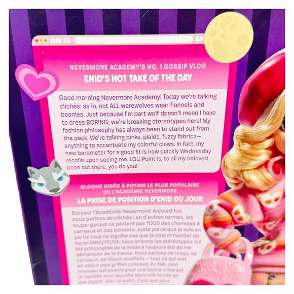 Wednesday Enid Sinclair Fashion Doll Monster High Mattel New - Picture 7 of 8